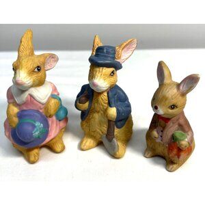 Beatrix Potter Bunny Figurine Set Of 3 – Jemima Peter & Benjamin